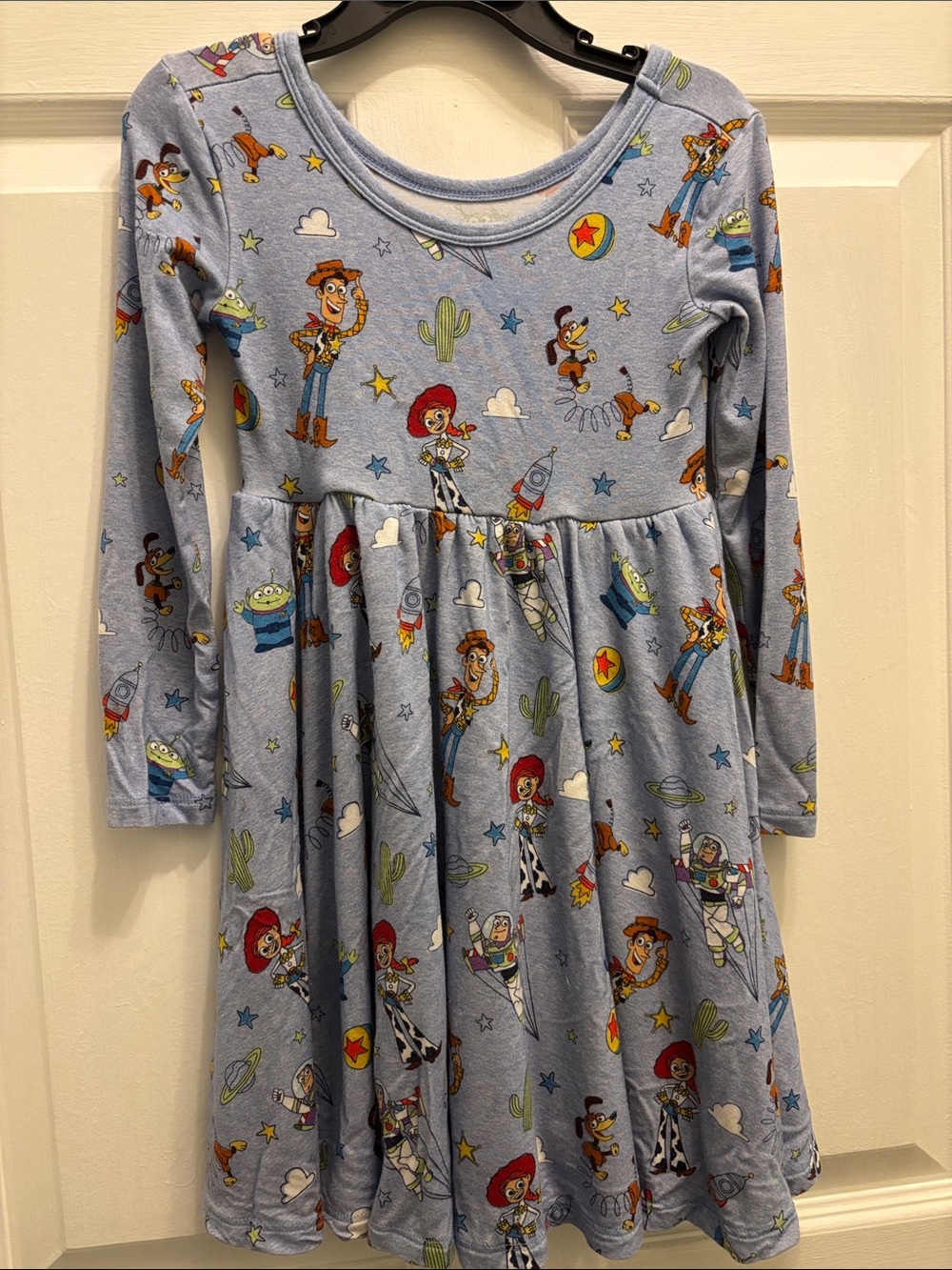 Little Sleepies Toy Story Light Blue Long Sleeve Girls Dress